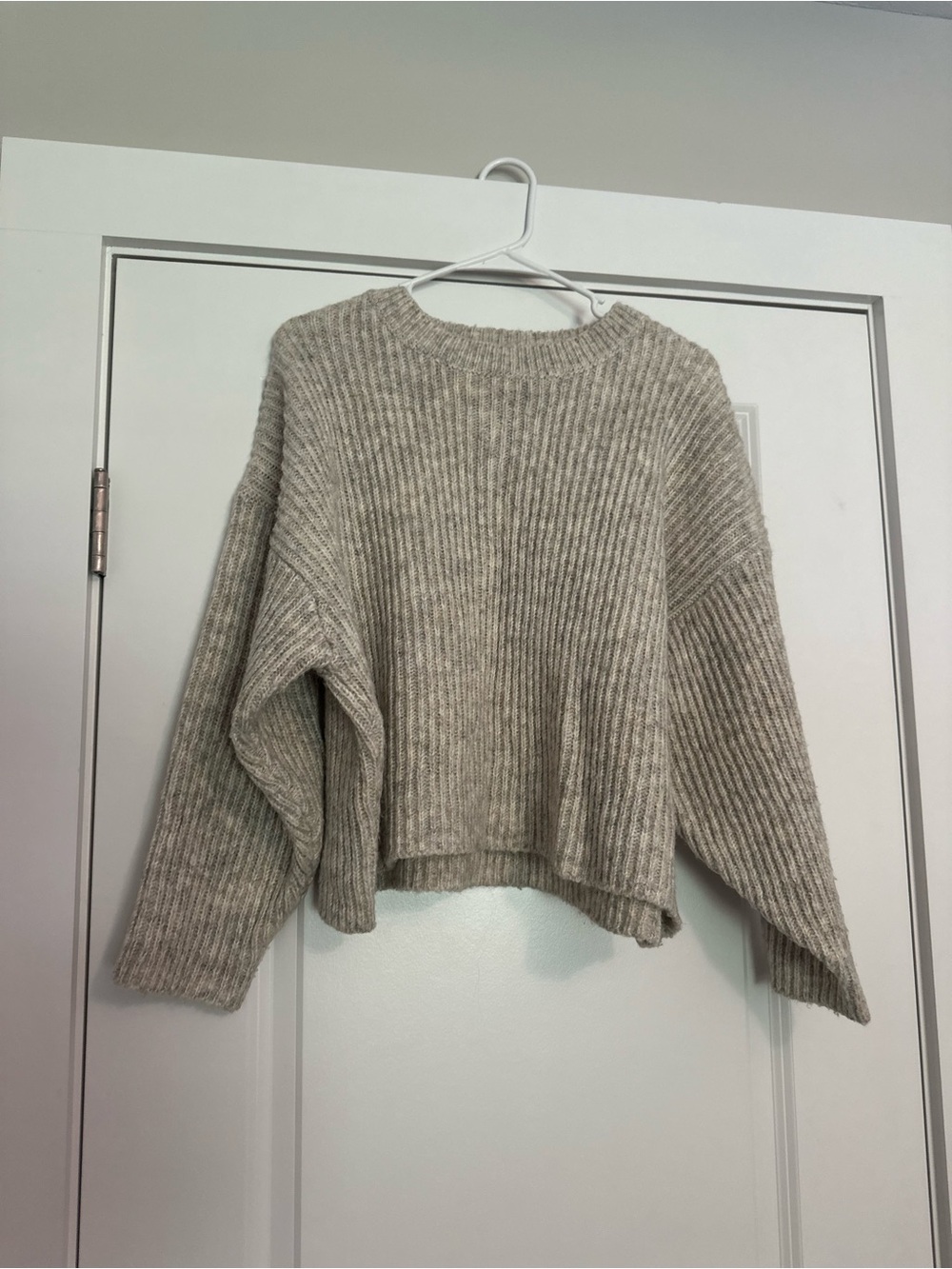Topshop Ribbed Crewneck Sweater